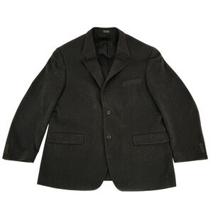 Pronto‎ Uomo Men's 100% Cashmere Sport Coat 44R Dark Gray Blazer Jacket READ!
